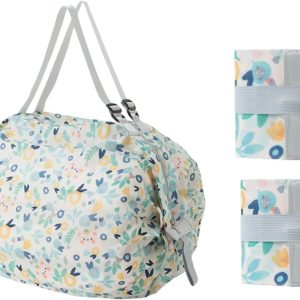 2PCS Travel Shoulder Bag Reusable Grocery Bags Foldable Shopping Bags Waterproof Pouch Bags Sports handbag